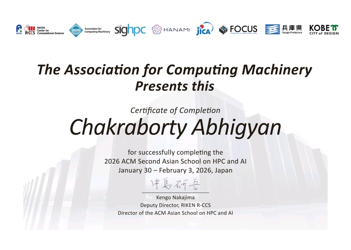 2026 ACM Asian School on HPC and AI photo 2
